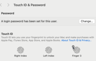 Mac Touch ID Delete Fingerprint