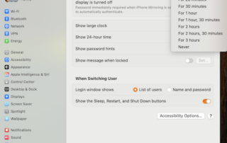 Mac Lock Screen Display Sleep Setting