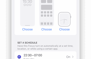 iPhone Focus Schedule Do Not Disturb