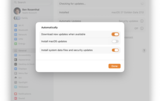 Mac Automatic Updates
